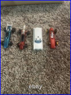 Matchbox Motorway Slot Car Track Set No 12 1967 W Box Packaging Four Cars