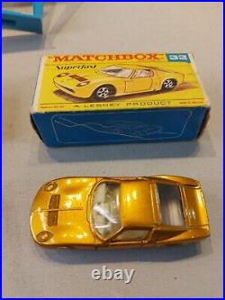 Matchbox Superfast Sf-4 Double Loop Track Race set Complete With Rare Cars