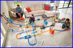Mega Track Set with 87 Components for 40-Ft Track & 164 Scale Car Mega Track Set with 87 Components for 40-Ft Track & 164 Scale Car