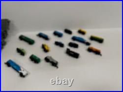 Micro Machines Train Set Lot x44 Track Pcs x16 Train Cars Mixed As Pictured