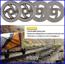 Mining Ore Car Small Track Mine Cart Wheel 7 1/4 Diameter for LG Model Mine Car