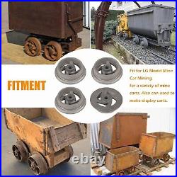 Mining Ore Car Small Track Mine Cart Wheel Set Cast Iron 7 1/4 Diameter For LG