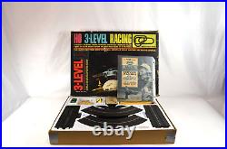 Model Motoring 3-Level HO Car Racing Track Set #1623 Aurora 1966 Complete Vtg