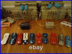 Monogram Sebring 4 Lane Track Set with 10 Slot Cars