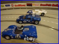 Monogram Sebring 4 Lane Track Set with 10 Slot Cars