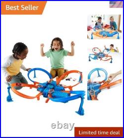 Motorized Booster Track Set with 164 Scale Car for Thrilling Racing Adventures