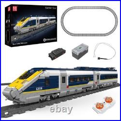 Mould King 12016 Eurostar Rail Car Train Track LED Set Building Block RC Toy Mould King 12016 Eurostar Rail Car Train Track LED Set Building Block RC Toy