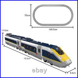 Mould King 12016 Eurostar Rail Car Train Track LED Set Building Block RC Toy Mould King 12016 Eurostar Rail Car Train Track LED Set Building Block RC Toy