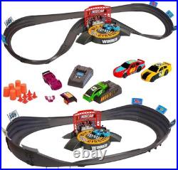NASCAR Slot Car Race Track Set with 4 Electric Cars
