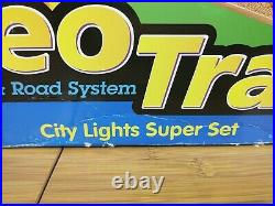 NEW! BIG Lot Fisher Price Geo Trax Train Set, Buildings, Trains, Track, Cars, Bridges