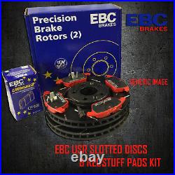 NEW EBC 312mm FRONT USR SLOTTED BRAKE DISCS AND REDSTUFF PADS KIT PD07KF146