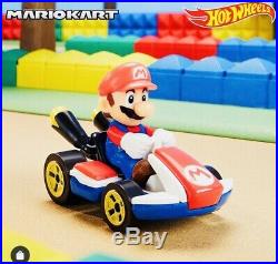 NEW Hot Wheels Mario Kart Mario Circuit Trackset With 5 Car Set