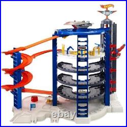 NEW Track Set with 4 164 Scale Toy Cars, Super Ultimate Garage, Over 3-Feet Tall