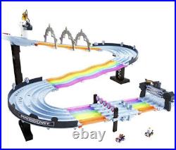 NIB Hot Wheels Mario Kart Rainbow Road Track Set Includes 5 Extra Race Cars HTF