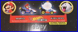 NIB Hot Wheels Mario Kart Rainbow Road Track Set Includes 5 Extra Race Cars HTF