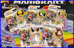 NIB Hot Wheels Mario Kart Rainbow Road Track Set Includes 5 Extra Race Cars HTF