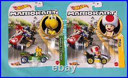 NIB Hot Wheels Mario Kart Rainbow Road Track Set Includes 5 Extra Race Cars HTF