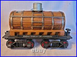 NINE CARS Jim Beam train decanter set with tracks