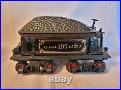 NINE CARS Jim Beam train decanter set with tracks