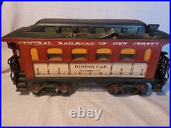 NINE CARS Jim Beam train decanter set with tracks