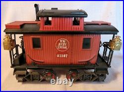 NINE CARS Jim Beam train decanter set with tracks