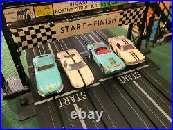 NMINT AURORA MoDEL MoToRING AFX 4 Lane T Jet Slot Car Race Track Lane Set