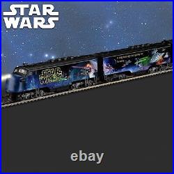 New Hawthorne Village Star Wars Train Engine Car Track Set Lot Yoda Vader Luke