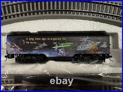 New Hawthorne Village Star Wars Train Engine Car Track Set Lot Yoda Vader Luke