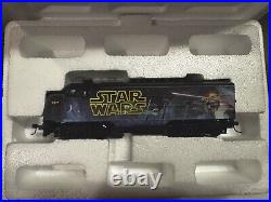 New Hawthorne Village Star Wars Train Engine Car Track Set Lot Yoda Vader Luke