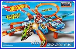New Hot Wheels Criss Cross Crash Track Set