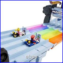 New Hot Wheels Mario Kart Rainbow Road Raceway Track Set