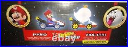 New Hot Wheels Mario Rainbow Road King Boo Raceway Track Set Mario Kart/Boo Kart