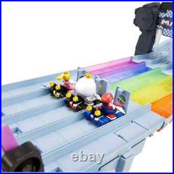 New! Hot Wheels Nintendo Mario Kart Rainbow Road Raceway Race Track Set King Boo