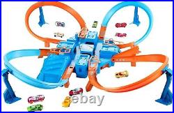 New ListingHot Wheels Toy Car Track Set, Criss Cross Crash With 164 Scale Ve