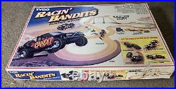 Nice Vintage Tyco Racin' Bandits Slot car Electric Race Complete Set With2 Trucks