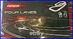 Ninco N21051 4 Lane Pro Track Set! 1/32 Scale Slot Car Track Rare Never Used