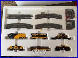Norscot CAT Caterpillar HO Scale Train Set Die-Cast Metal Limited Edition
