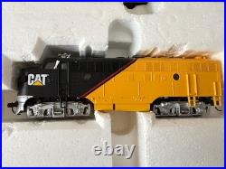 Norscot CAT Caterpillar HO Scale Train Set Die-Cast Metal Limited Edition