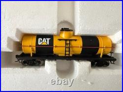 Norscot CAT Caterpillar HO Scale Train Set Die-Cast Metal Limited Edition