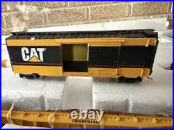Norscot CAT Caterpillar HO Scale Train Set Die-Cast Metal Limited Edition