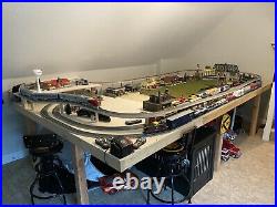 O Scale Train Set Buildings Bridges Cars Locomotive Tracks Fast Track Not HO