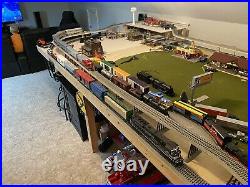 O Scale Train Set Buildings Bridges Cars Locomotive Tracks Fast Track Not HO