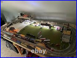 O Scale Train Set Buildings Bridges Cars Locomotive Tracks Fast Track Not HO