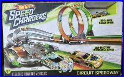 Open Box Hot Wheels Speed Chargers Circuit Speedway Track Mattel