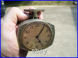 Original 1920 s- 1930s Vintage dash auto CLOCK time dial 40s old Ford gm chevy