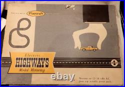 PLAYCRAFT Early Aurora Electric Highway Set #2 Slot Car Race Track Set PLAYCRAFT Early Aurora Electric Highway Set #2 Slot Car Race Track Set
