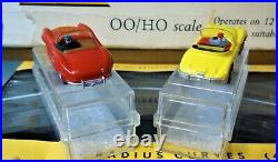 PLAYCRAFT MODEL MOTORING AURORA ORIGINAL #1 HO SLOT TRACK RACE SET 2 Cars TJET