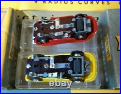 PLAYCRAFT MODEL MOTORING AURORA ORIGINAL #1 HO SLOT TRACK RACE SET 2 Cars TJET