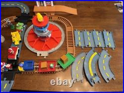 Paw Patrol Adventure Bay Mega Roll Track Set Racers Figures Cars Train Lot