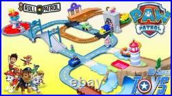 Paw Patrol Adventure Bay Mega Roll Track Set Racers Figures Cars Train Lot